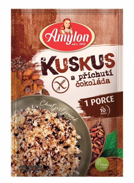 bezlepkovy kuskus amylon s prichutou cokolada