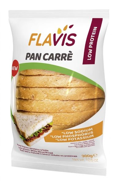 FLAVIS Pan Carrè PKU | Nízkobielkovinový biely chlieb 300g