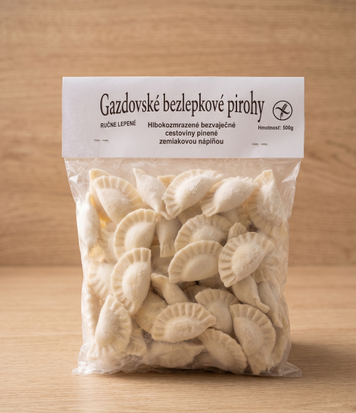 Bezlepkové pirohy 500g syrové