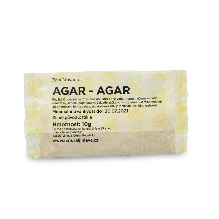 Agar-agar prírodné želírovadlo