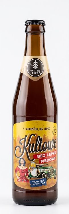 Kultowe pivo bez lepku medové 4,7 % (0,5 l)