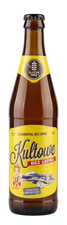 Kultowe pivo bez lepku svetlý ležiak 5,2 % (0,5 l)