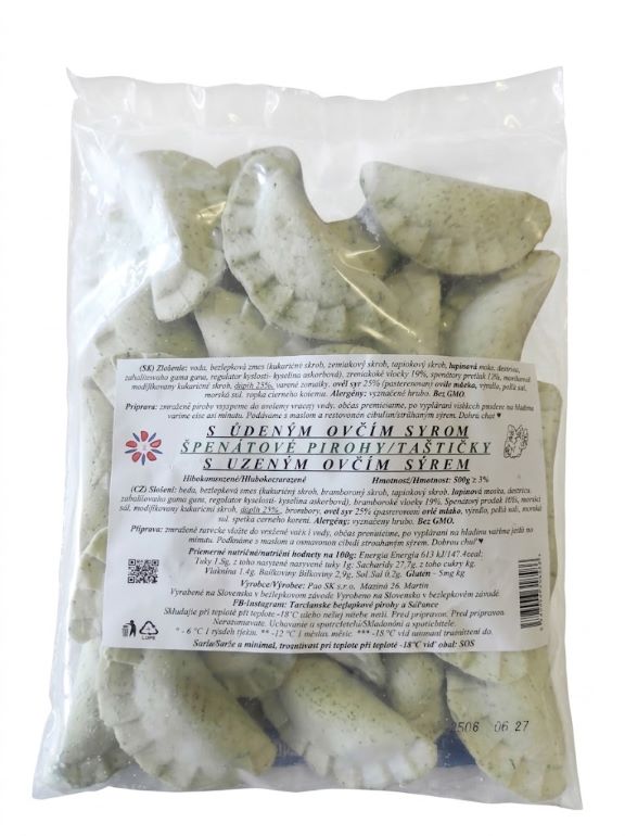 bezlepkove spenatove pirohy