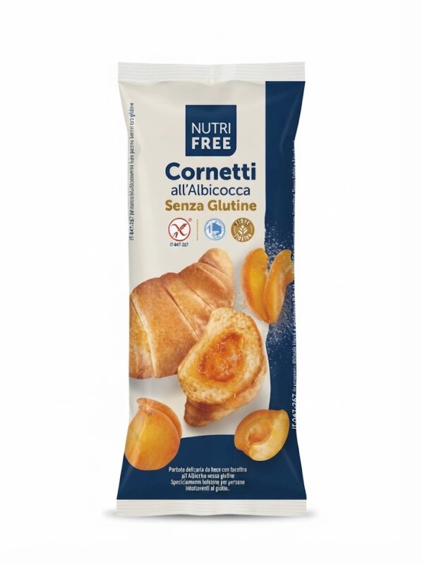 Nutrifree Cornetti all'Albicocca – bezlepkový croissant s marhuľovou plnkou
